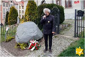 80. rocznica wybuchu powstania w getcie warszawskim, obchody w Dzieroniowie - 19.04.2022.



