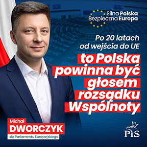 Micha Dworczyk do Parlamentu Europejskiego - 09.06.2024.