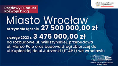 Dolny lsk otrzyma 147,5 mln z z Rzdowego Funduszu Rozwoju Drg! - 06.02.2023.



