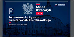Podsumowanie działalności na rzecz Powiatu Dzierżoniowskiego - 28.01.2020.