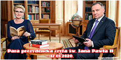 Para prezydencka czyta św. Jana Pawła II - 17.05.2020.