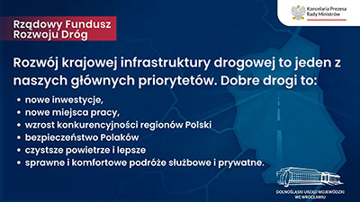 Dolny lsk otrzyma 147,5 mln z z Rzdowego Funduszu Rozwoju Drg! - 06.02.2023.